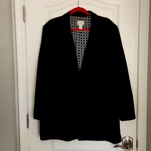 320- Chico's Black Women's Blazer Size 4